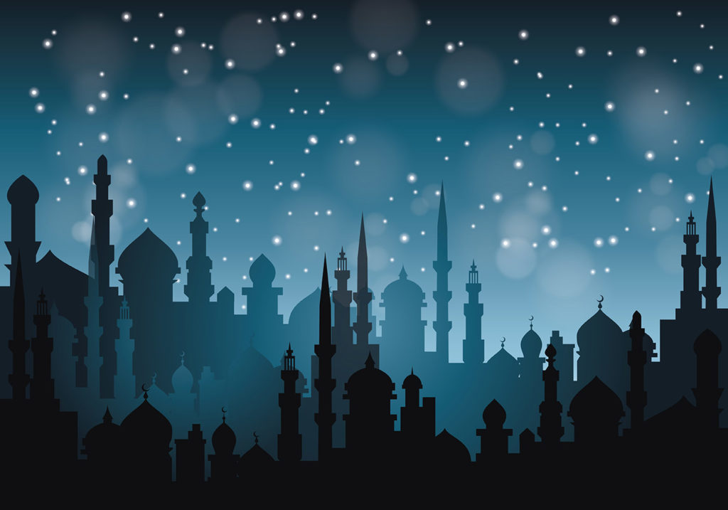 Free Arabian Nights Vector Illustration Atlantian Twelfth Night